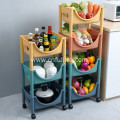 Plastic Kitchen Shelf Storage Basket Kitchen Standing Rack